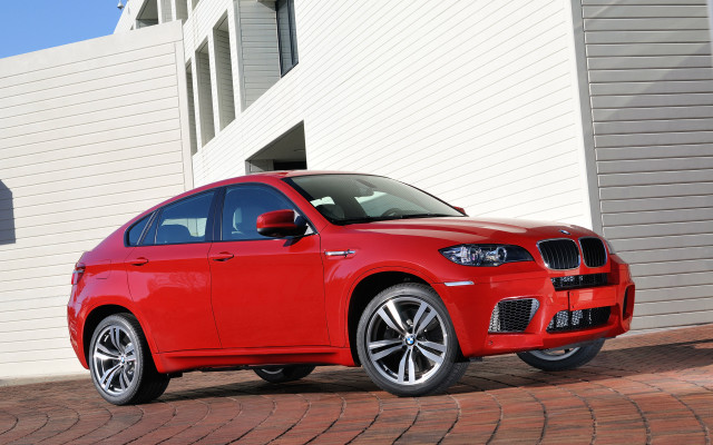 Red car brick road white free wallpaper - medium preview image