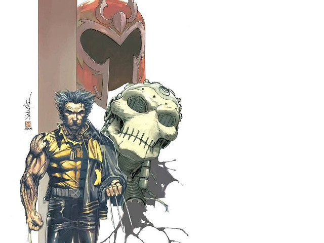 Man giant skull white background free wallpaper - medium preview image