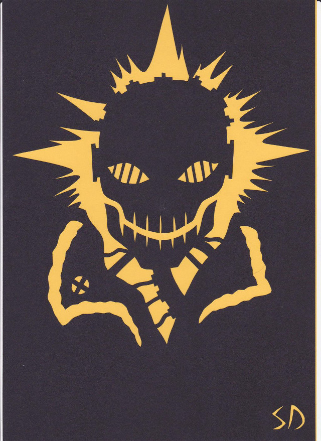 Skeleton crown cross lightning shock free wallpaper - medium preview image