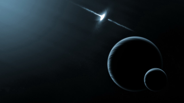 Distant object bright light space #2 free wallpaper - medium preview image