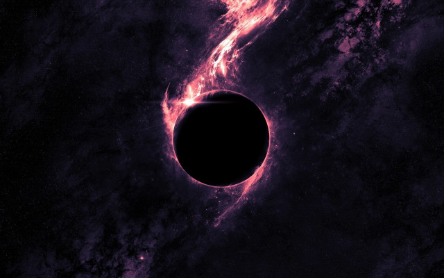 Black hole sky space nebula free wallpaper - medium preview image