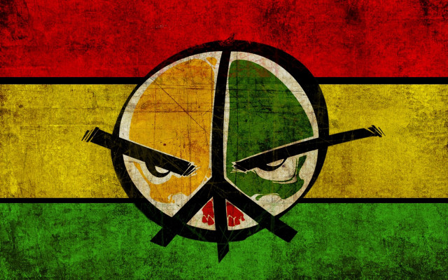 Peace sign crossed swords jamaica free wallpaper - medium preview image