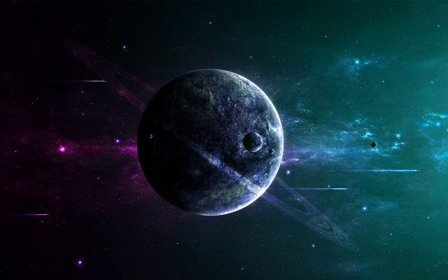 Planet star background blue purple free wallpaper - medium preview image