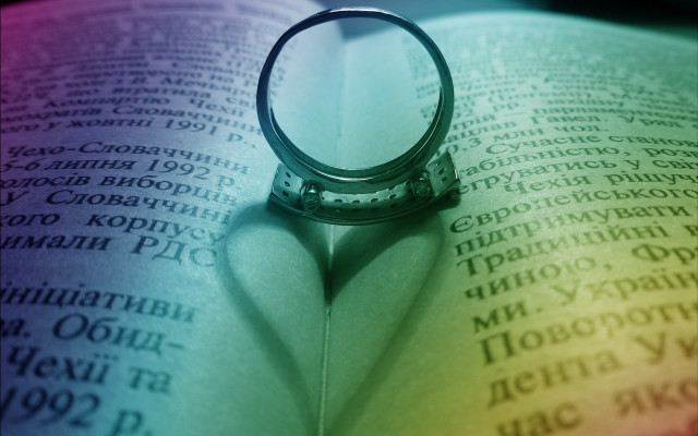 Ring shadow book rainbow light free wallpaper - medium preview image