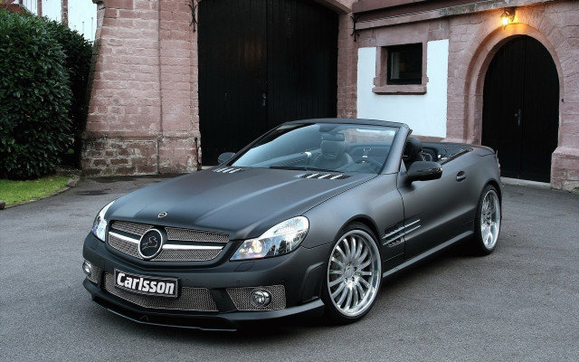 Black mercedes slk building brick free wallpaper - medium preview image