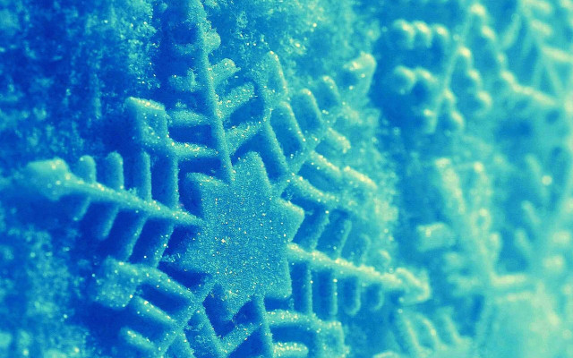 Snowflake macro blue night stars free wallpaper - medium preview image