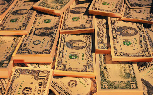 Money pile benjaminfranklin gear clocktower free wallpaper - medium preview image