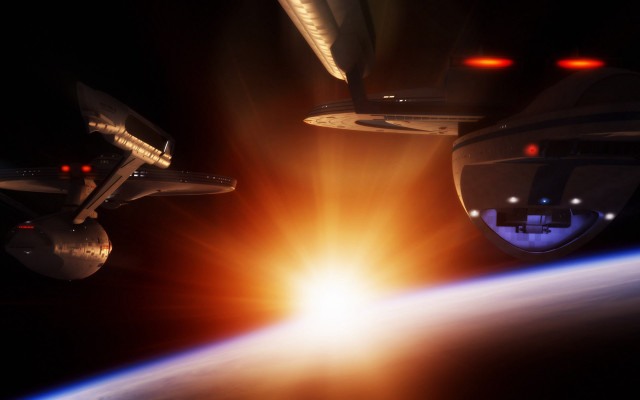 Space station earth night sunshine free wallpaper - medium preview image