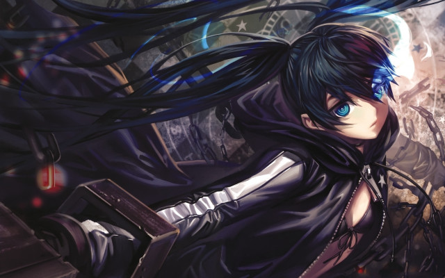 Woman blueeyes longhair book clock free wallpaper - medium preview image