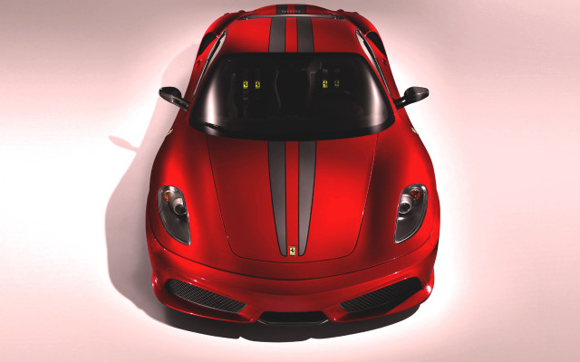 Red sports car black stripe #8 free wallpaper - medium preview image