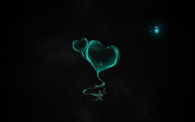Heart balloon glowing butterfly hatsune free wallpaper - medium preview image
