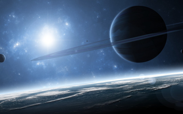 Space planet sky sun star #2 free wallpaper - medium preview image