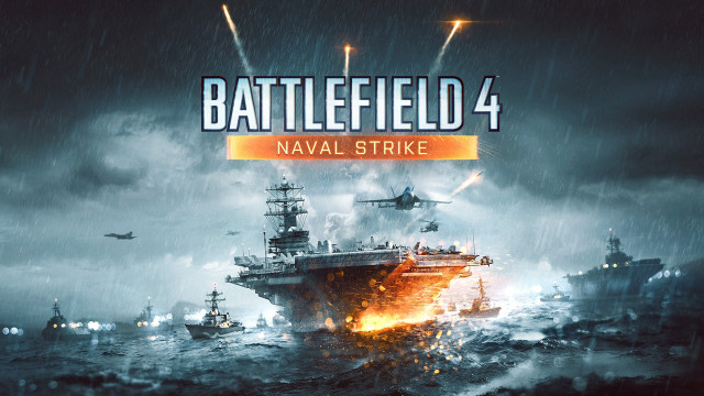 Naval battlefield battleship plane explosion free wallpaper for desktop - medium preview image