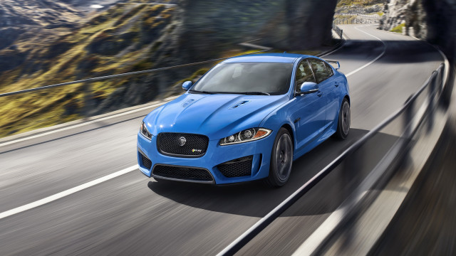 Blue car mountain road digital free wallpaper - medium preview image