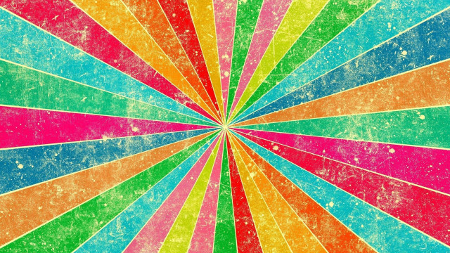 Colorful starburst grungy psychedelic flat free wallpaper - medium preview image
