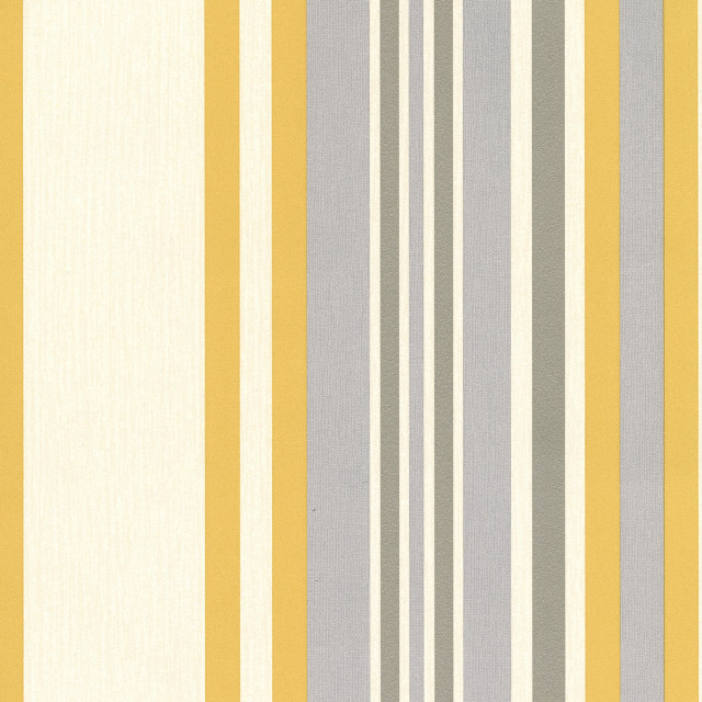 Striped wallpaper yellow grey white free wallpaper - medium preview image