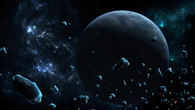 Space astronaut moon stars galaxy #3 free wallpaper - medium preview image