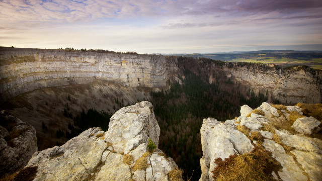 Canyon view matte landscape trees free wallpaper - medium preview image