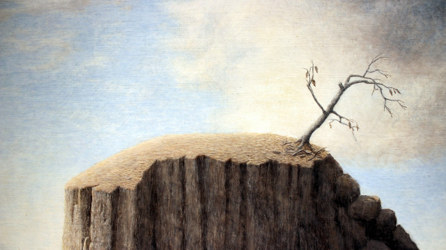 Tree cliff branch sky mountain free wallpaper - medium preview image
