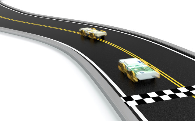 Checkered road taxi digital rendering free wallpaper - medium preview image