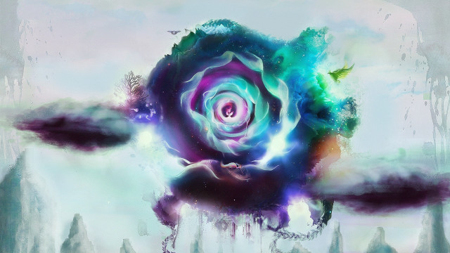 Flower sky clouds person energy free wallpaper - medium preview image