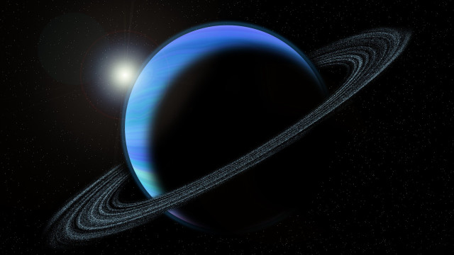Blue planet ring bright light #2 free wallpaper - medium preview image