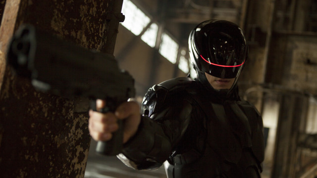 Man helmet gun warehouse red free wallpaper - medium preview image