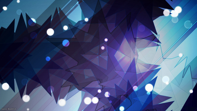 Blue abstract white circles lines free wallpaper - medium preview image