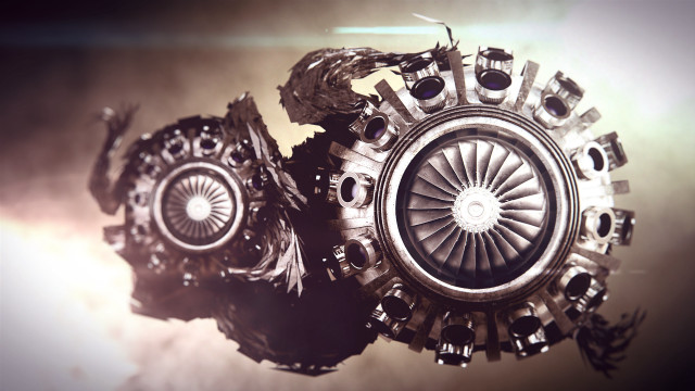 Metal gear clock steampunk ambient free wallpaper - medium preview image