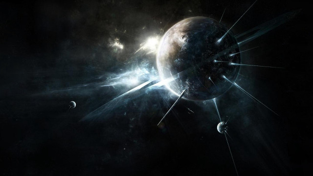 Space planet background star moon free wallpaper - medium preview image