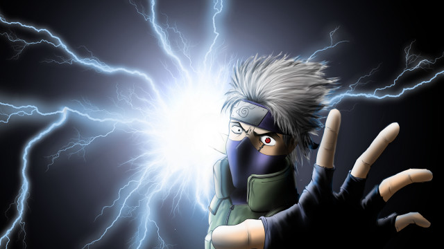 Lightning shock manga kakashi energy free wallpaper - medium preview image