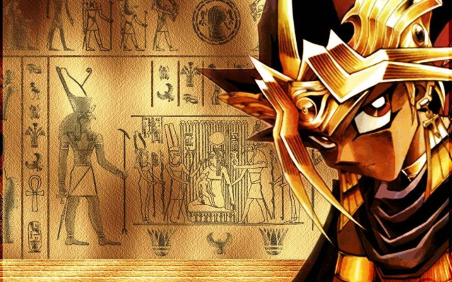 Egyptian god golden crown background free wallpaper - medium preview image