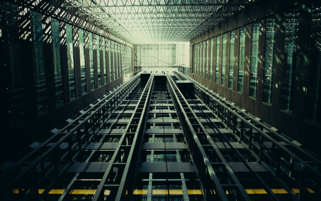 Tall building windows bars skylight #2 free wallpaper - medium preview image
