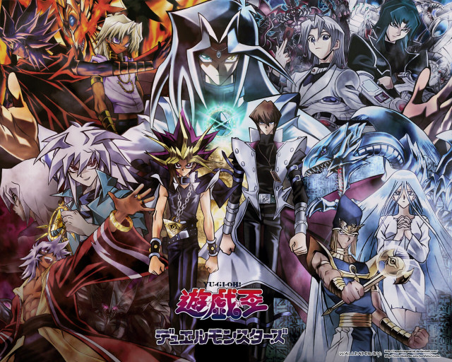 Anime characters group background characters free wallpaper - medium preview image