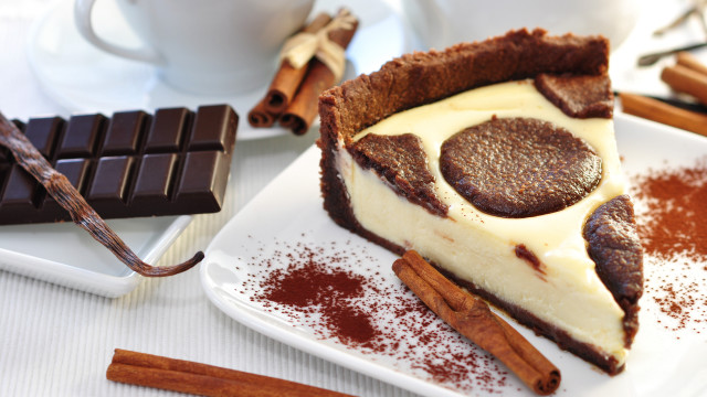 Pie plate cinnamon coffee spoon #2 free wallpaper - medium preview image