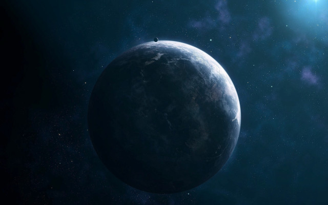 Blue planet star light space #3 free wallpaper - medium preview image