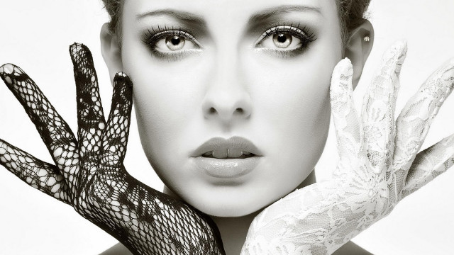 Woman glove white dress lace free wallpaper - medium preview image