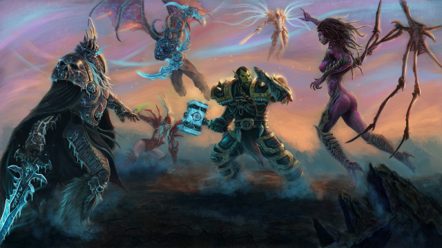 Fantasy creatures sunset armor horns free wallpaper - medium preview image