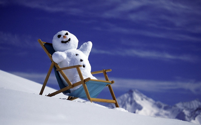 Snowman chair top snowman land free wallpaper - medium preview image