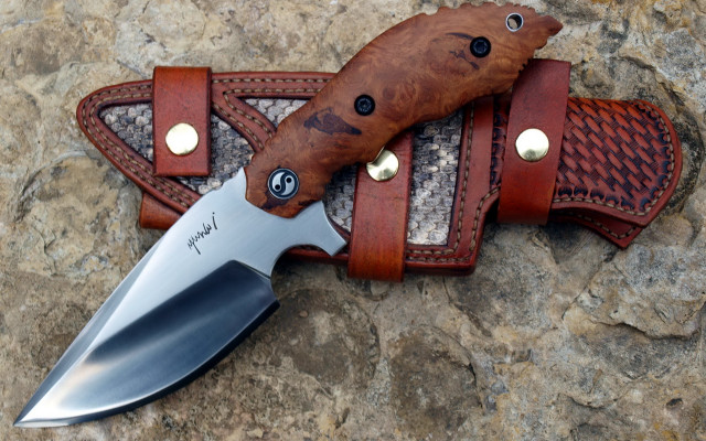 Knife leather sheath rock highdetail free wallpaper - medium preview image