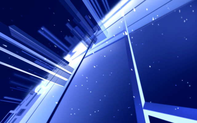 Blue abstract background stars building free wallpaper - medium preview image