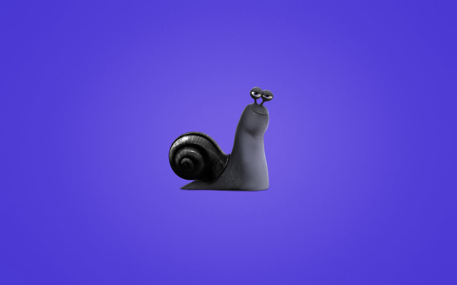 Snail black shell purple shadow free wallpaper - medium preview image