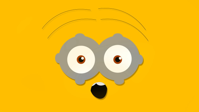 Yellow gray face brown eyes #2 free wallpaper - medium preview image
