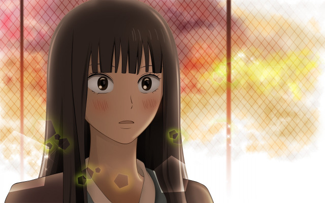 Long hair fence green light free wallpaper - medium preview image