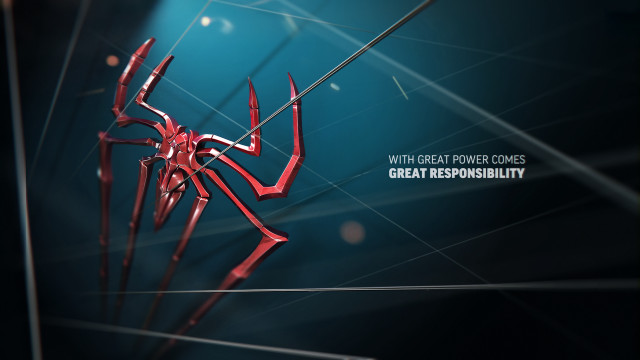 Red spider man power responsibility #2 free wallpaper - medium preview image