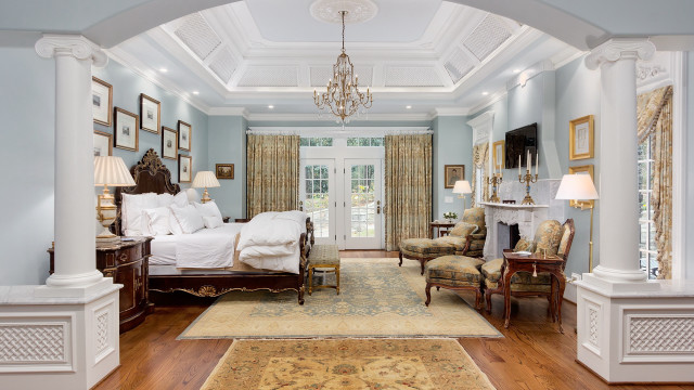 Bed chairs chandelier fireplace arts free wallpaper - medium preview image