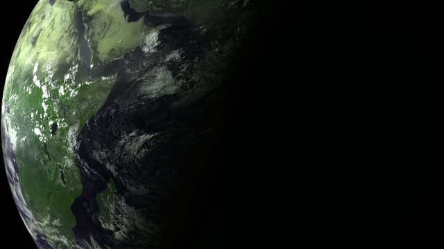 Earth space ocean land moon free wallpaper - medium preview image