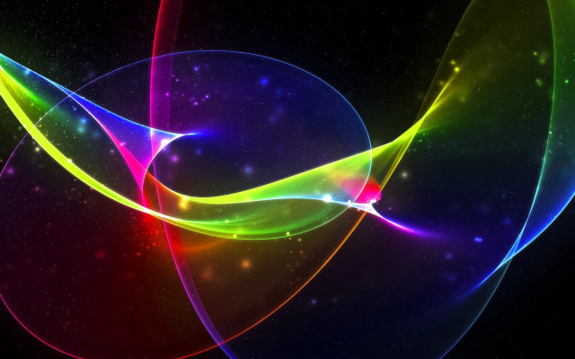 Colorful spiral space art neon free wallpaper - medium preview image