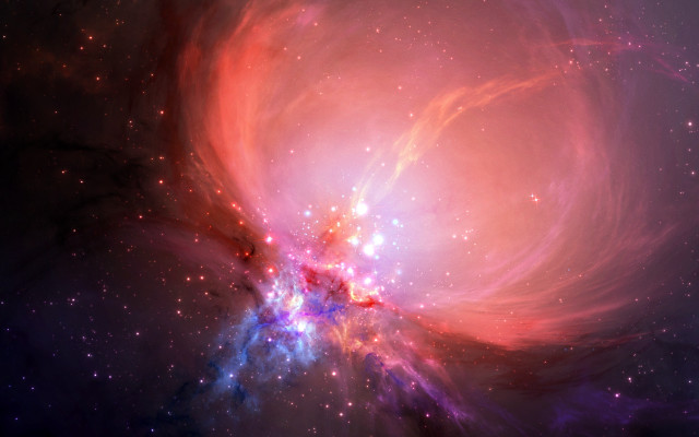 Cosmic starry sky aurora milkyway #2 free wallpaper - medium preview image