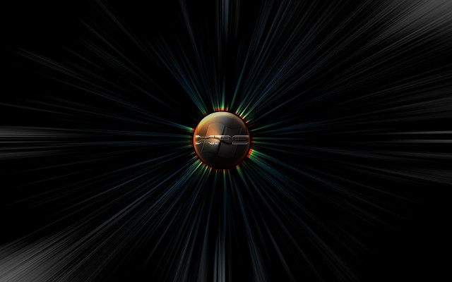 Space station black background bright free wallpaper - medium preview image